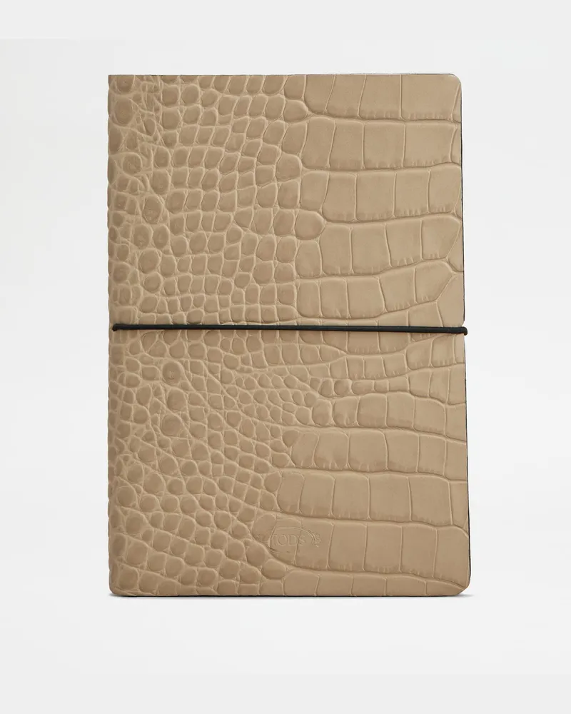 TOD'S Notizbuch aus Leder Medium, BRAUN,  - Wallets Braun