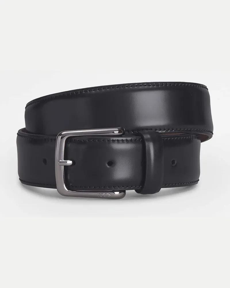 TOD'S Gürtel aus Leder, SCHWARZ, 95 - Belts Schwarz