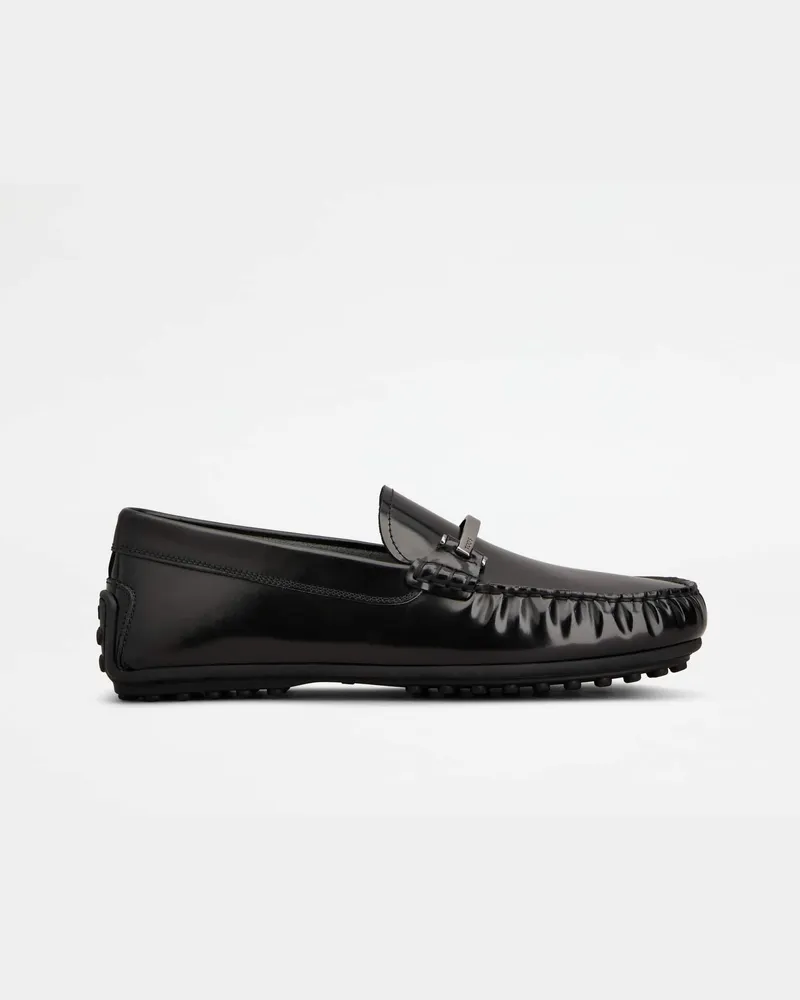 TOD'S Mokassins City Gommino aus Leder, SCHWARZ Shoes Schwarz