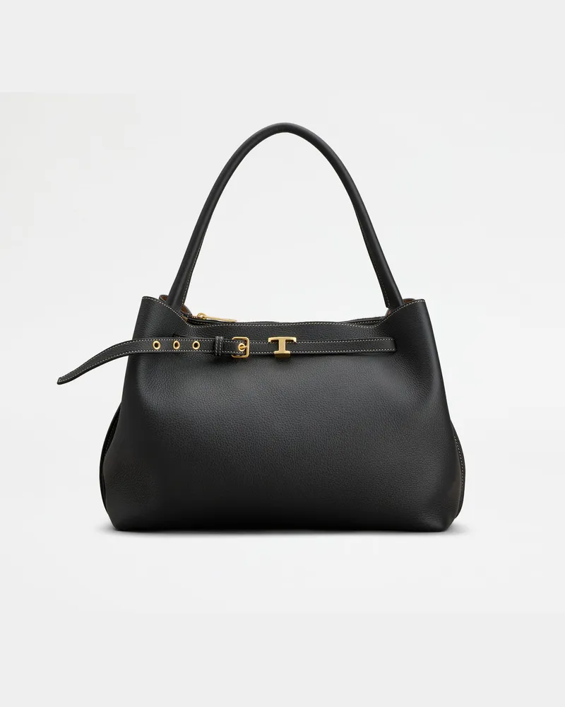 TOD'S Handtasche aus Leder Small, SCHWARZ,  - Bags Schwarz