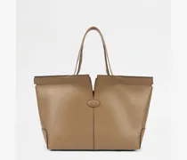 Di Bag Folio aus Leder Medium-Small, BEIGE,  - Bags