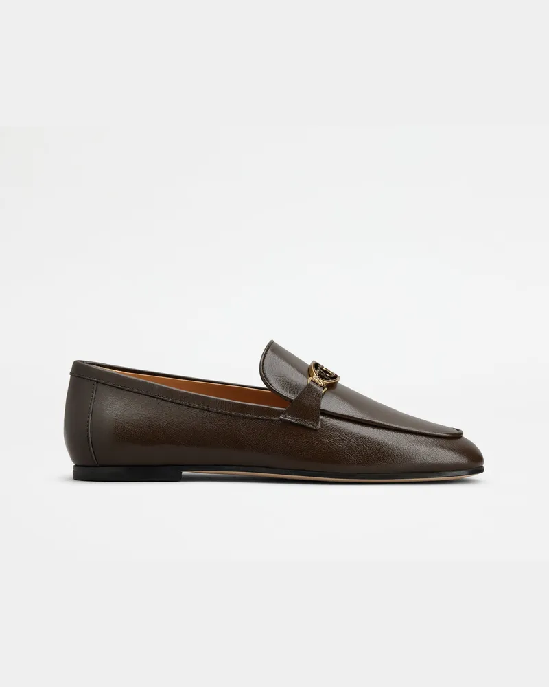 TOD'S Loafers aus Leder, BRAUN Shoes Braun