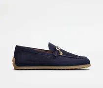 Loafers aus Veloursleder, BLAU Shoes