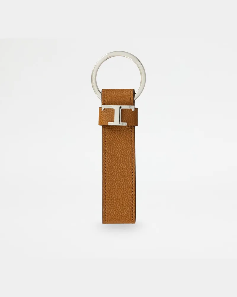 TOD'S Schlüsselanhänger aus Leder, BRAUN,  - Wallets Braun