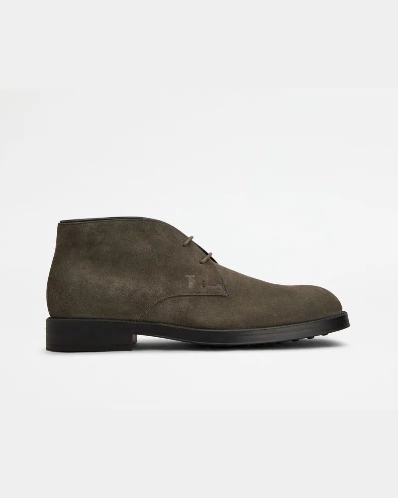 TOD'S Desert Boots aus Veloursleder, BRAUN Shoes Braun