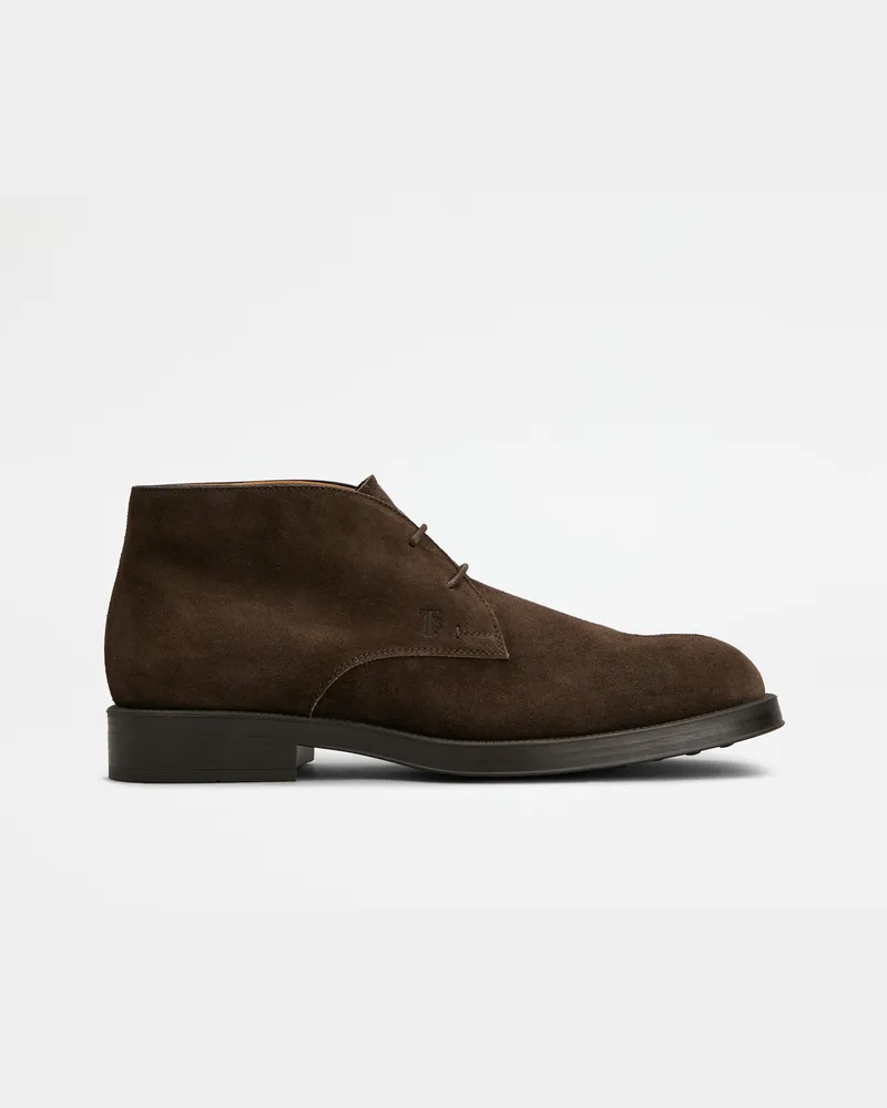 TOD'S Desert Boots aus Veloursleder, BRAUN Shoes Braun
