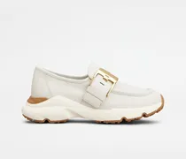 Sportliche Mules aus Nappaleder, WEISS Shoes