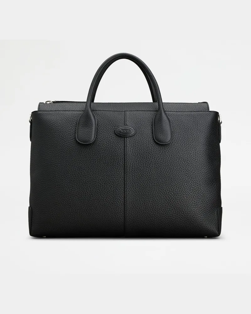 TOD'S Di Bag Aktenmappe aus Leder Medium, SCHWARZ,  - Bags Schwarz