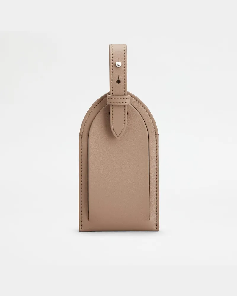 TOD'S Adressanhänger aus Leder, BEIGE,  - Wallets Beige
