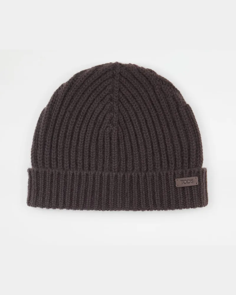 TOD'S Mütze aus Kaschmir, BRAUN,  - Bags Braun