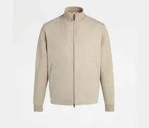 Bomberjacke aus technischer Baumwolle, BEIGE, XX - Coat / Trench