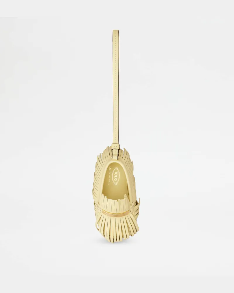 TOD'S Charm Gommino aus Leder, GELB,  - Wallets Gelb