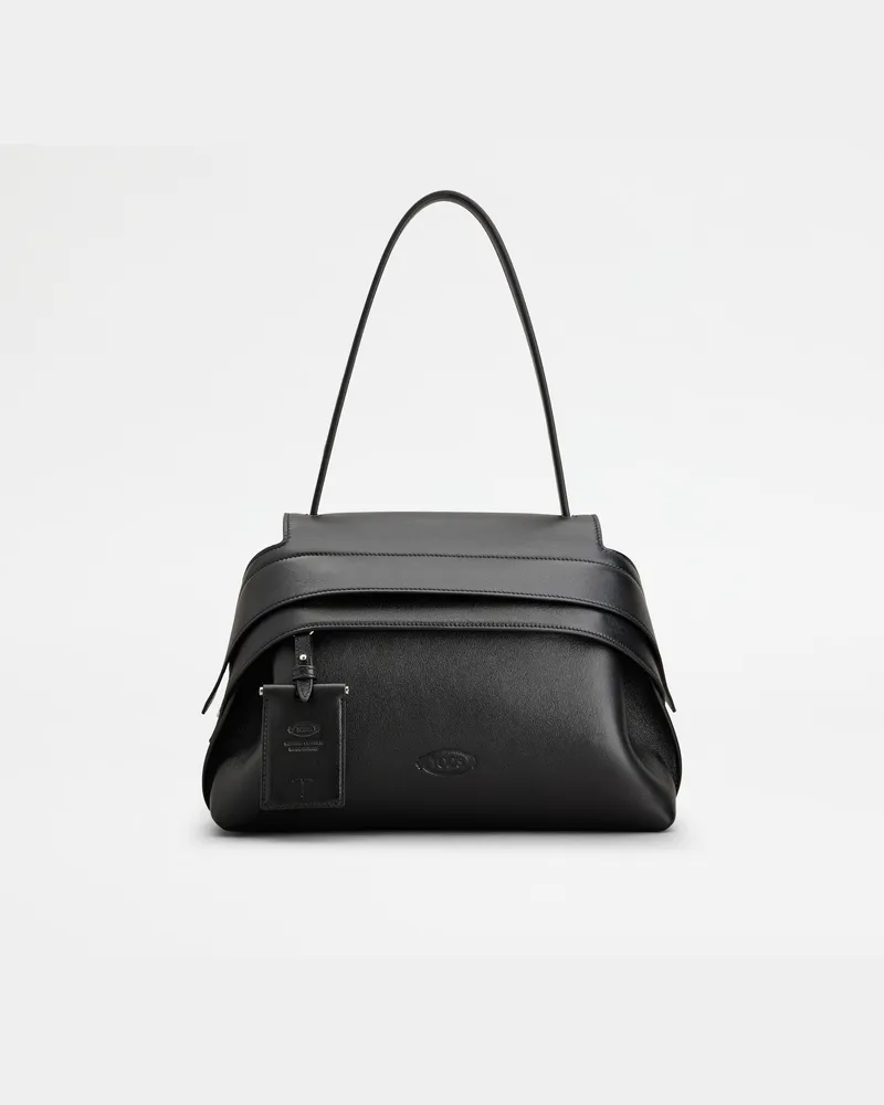 TOD'S Wave Bag aus Leder Small, SCHWARZ,  - Bags Schwarz