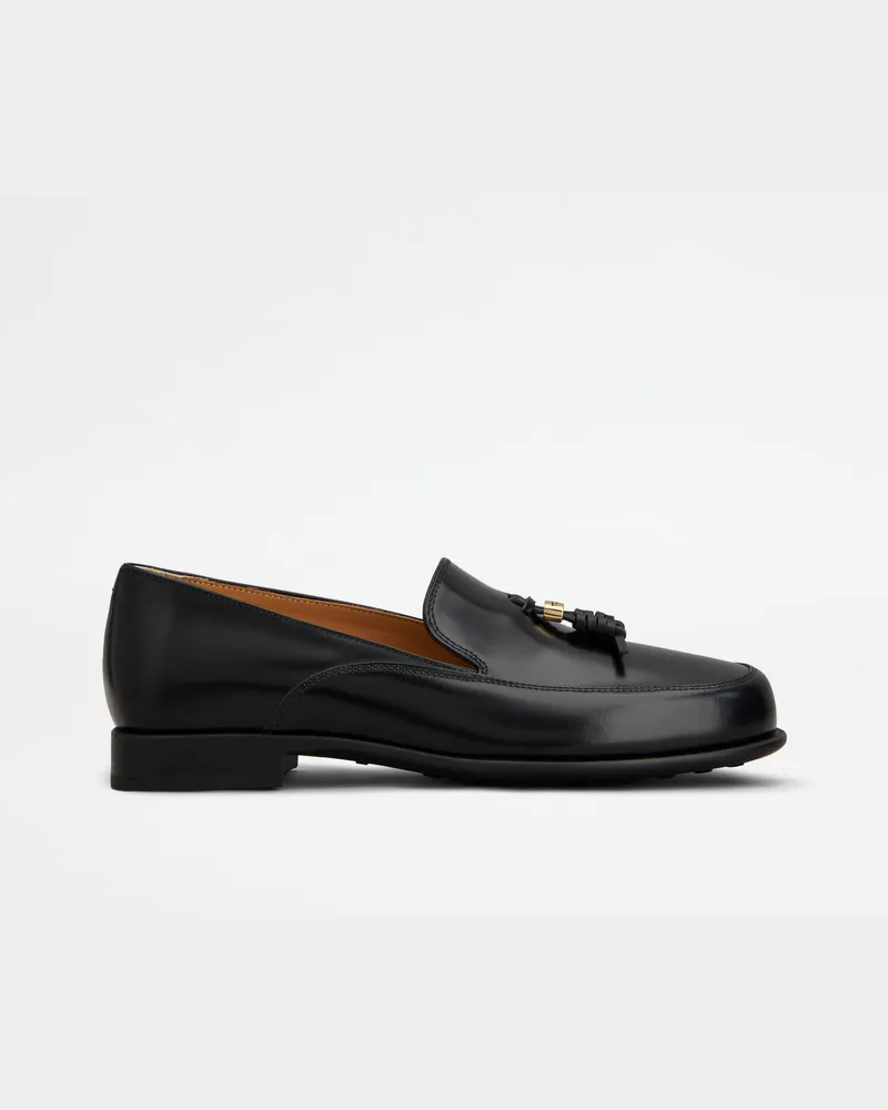 TOD'S Loafers aus Leder, SCHWARZ Shoes Schwarz