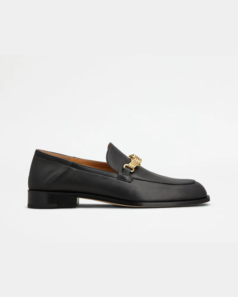TOD'S Loafers aus Nappaleder, SCHWARZ Shoes Schwarz