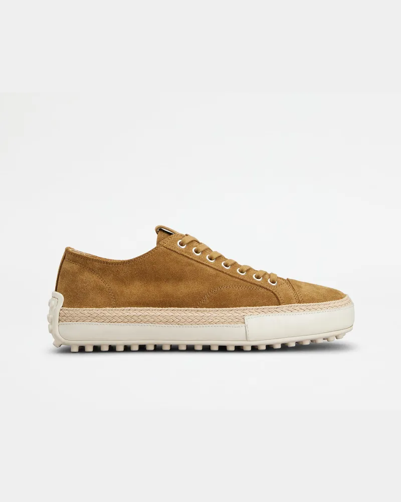 TOD'S Sneakers aus Veloursleder, BRAUN Shoes Braun