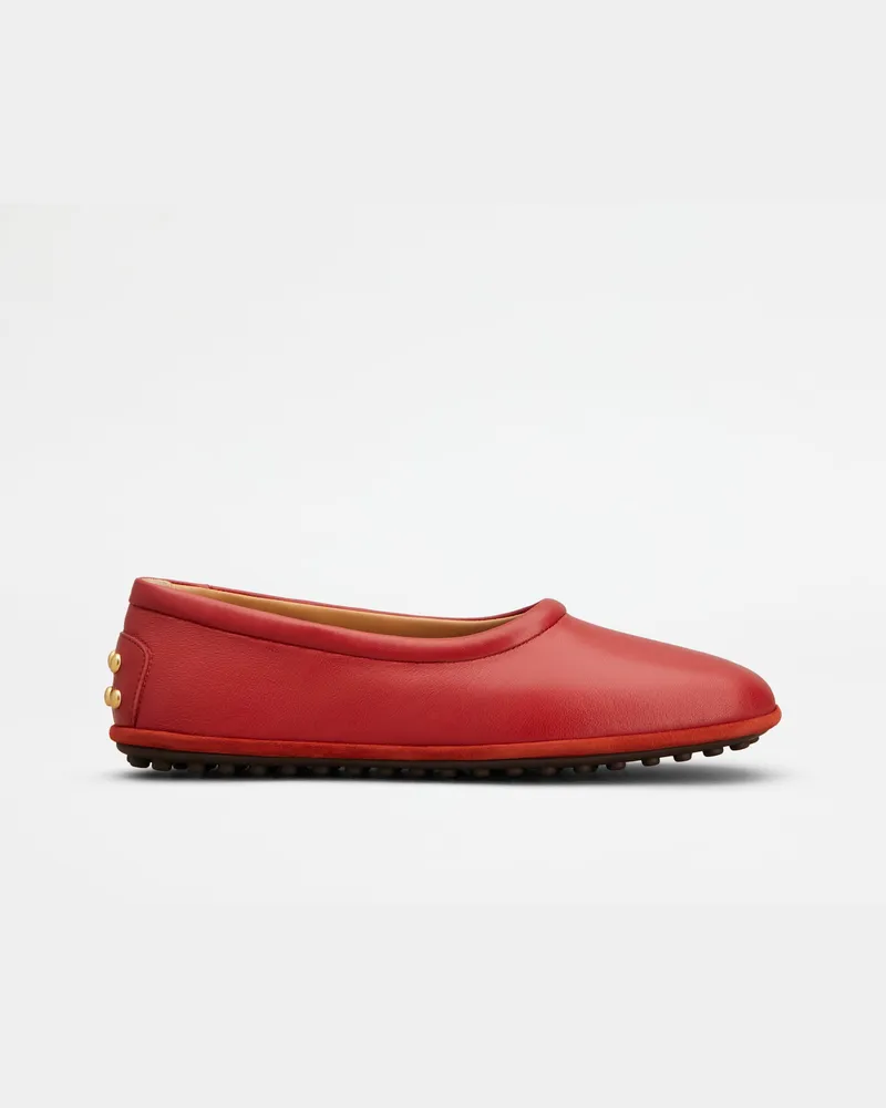 TOD'S Ballerinas aus Nappaleder, ROT Shoes Rot