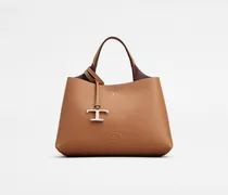 Tasche aus Leder Micro, BRAUN,  - Bags