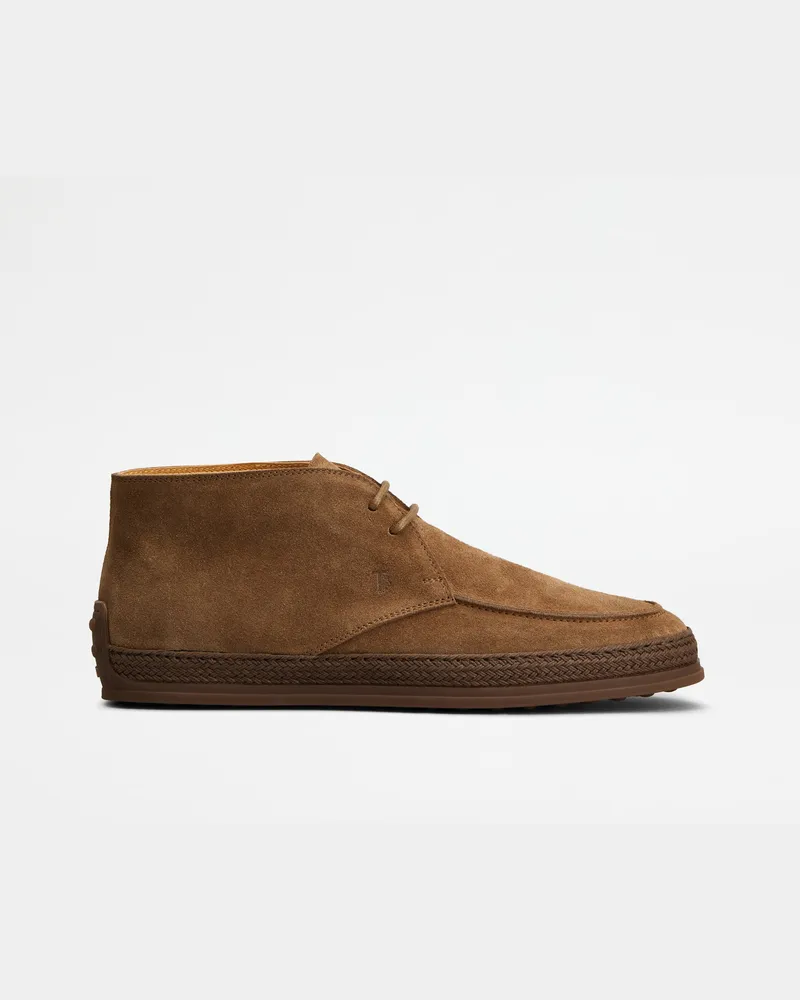 TOD'S Desert Boots aus Veloursleder, BRAUN Shoes Braun