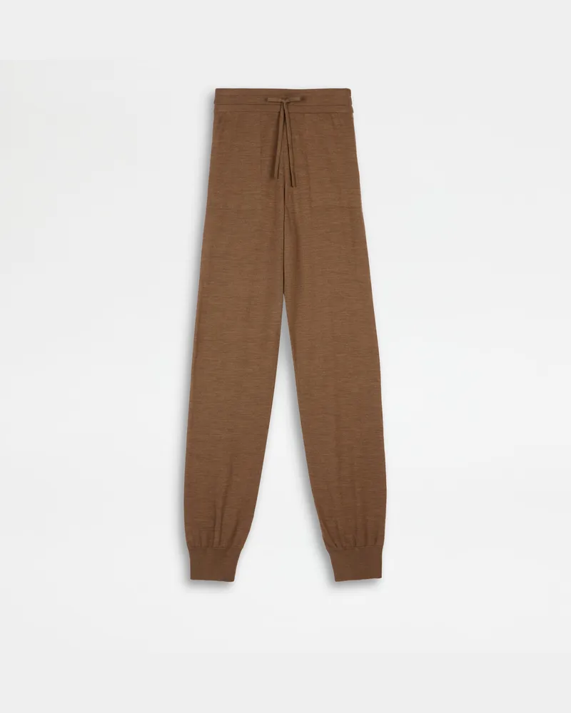 TOD'S Hose aus Strick, BRAUN Trousers Braun