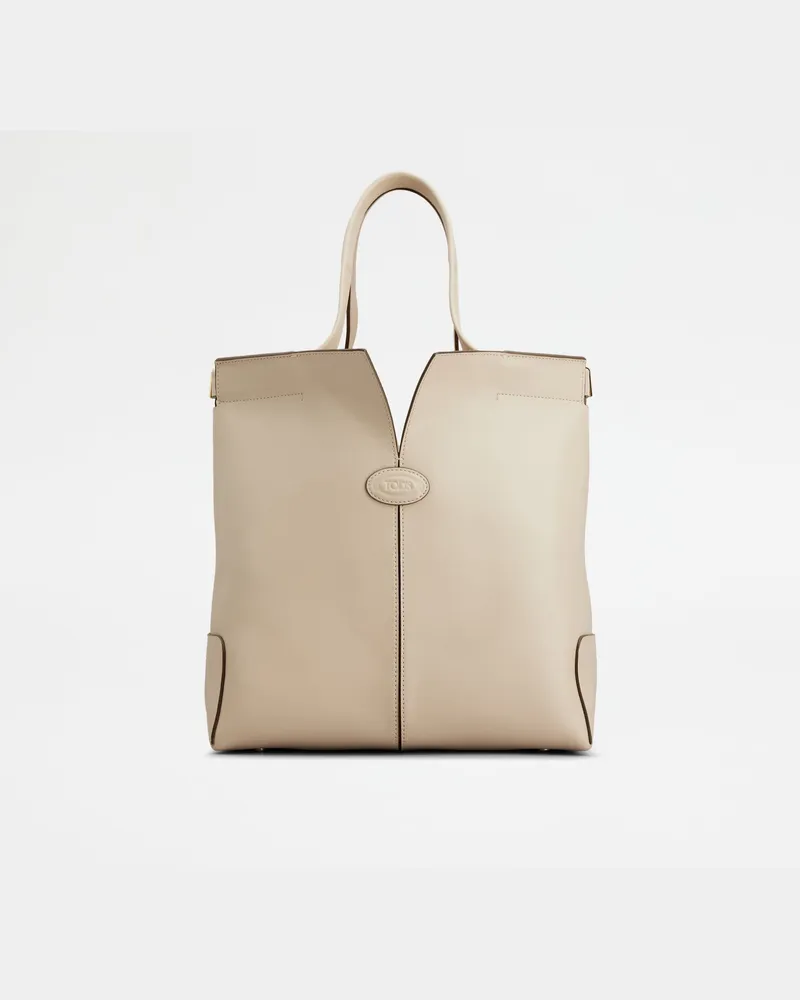 TOD'S Di Bag Folio aus Leder Small, CREME,  - Bags Creme