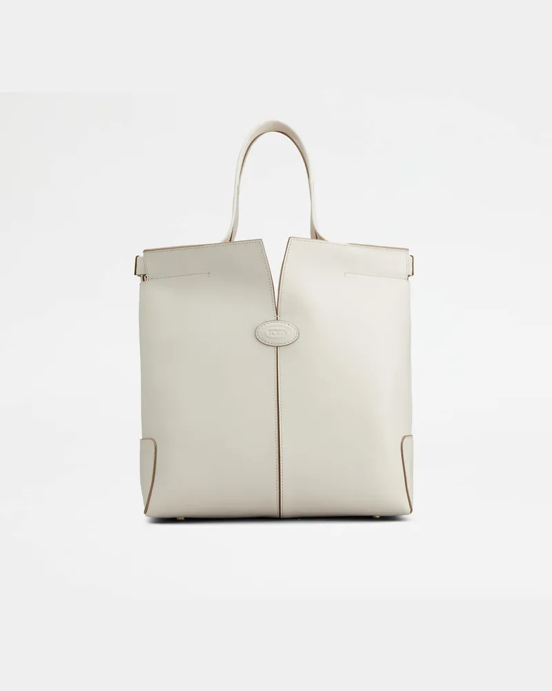 TOD'S Di Bag Folio aus Leder Small, CREME,  - Bags Creme