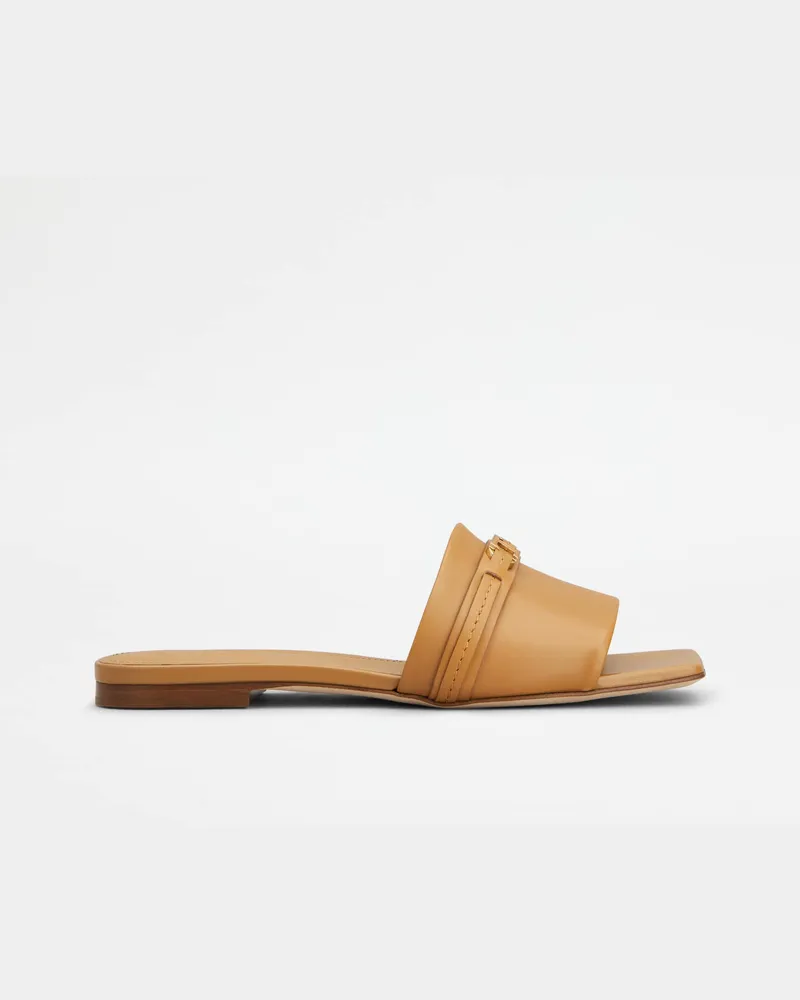 TOD'S Sandalen aus Leder, BRAUN Shoes Braun