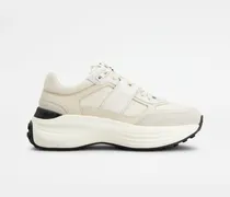 Sneakers aus Stoff und Veloursleder, CREME Shoes