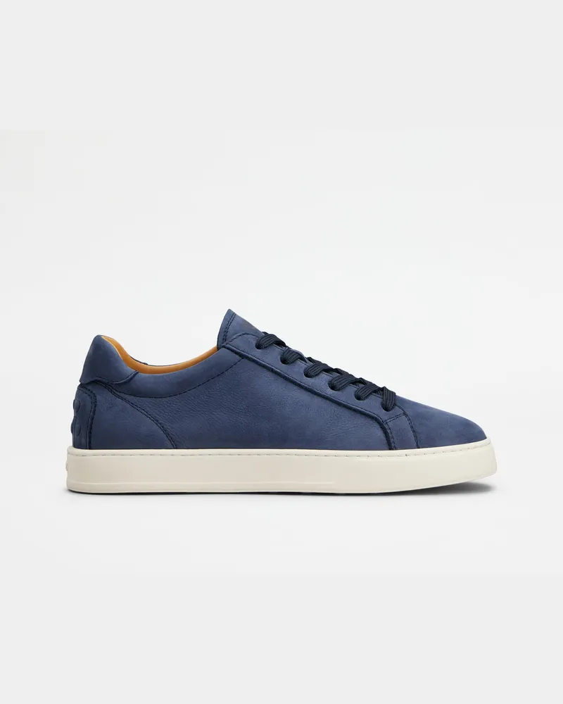 TOD'S Sneakers aus Nubukleder, BLAU Shoes Blau