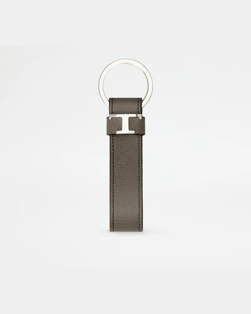 TOD'S Schlüsselanhänger aus Leder, GRAU,  - Wallets Grau