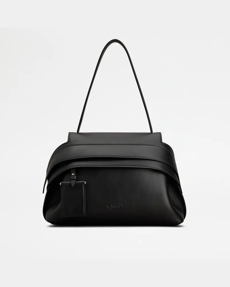 TOD'S Wave Bag aus Leder Small, SCHWARZ,  - Bags Schwarz