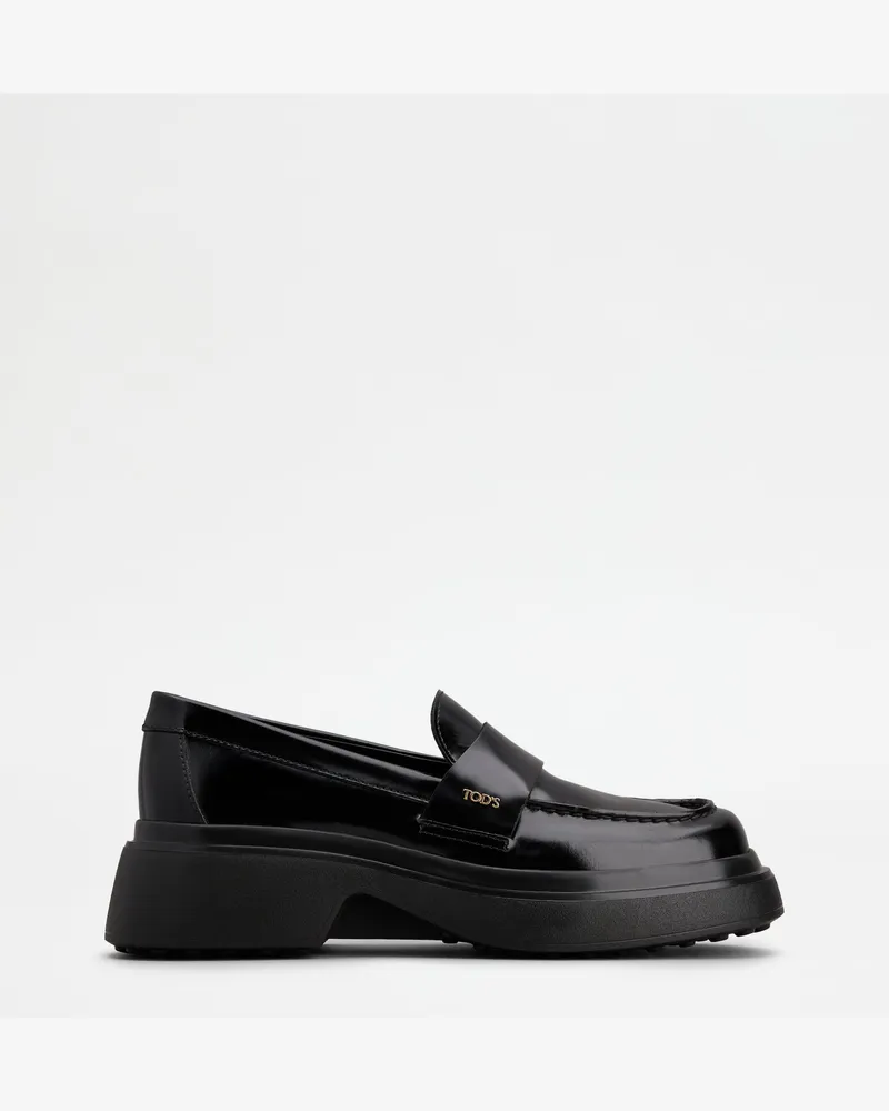 TOD'S Loafers aus Leder, SCHWARZ Shoes Schwarz