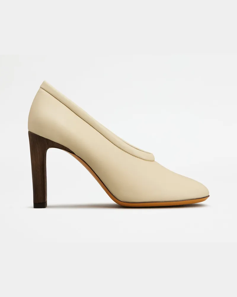 TOD'S Pumps aus Nappaleder, CREME Shoes Creme