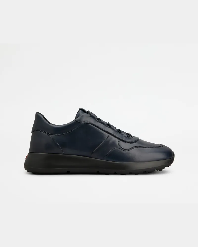 TOD'S Sneakers Red Dot aus Leder, BLAU Shoes Blau