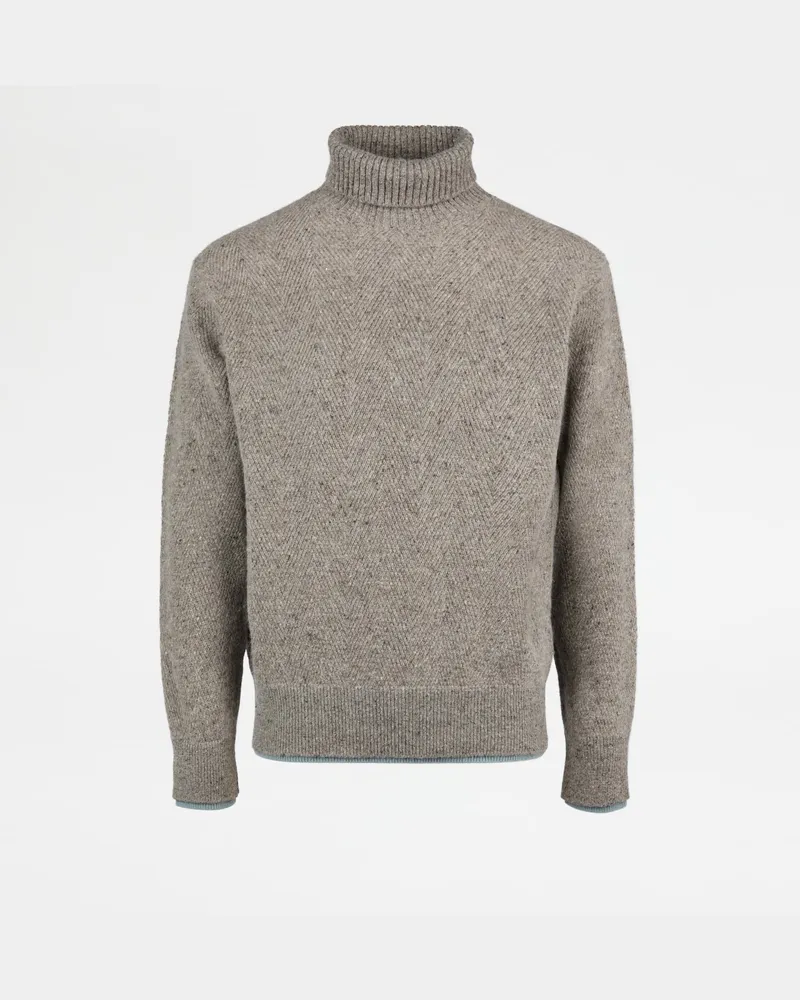 TOD'S Rollkragenpullover aus Wolle und Alpaka, BRAUN, XX - Knitwear Braun
