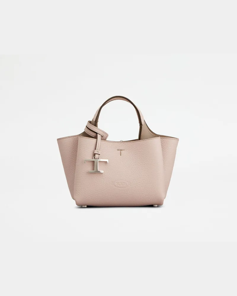 TOD'S Tasche aus Leder Micro, BEIGE,ROSA,  - Bags Beige