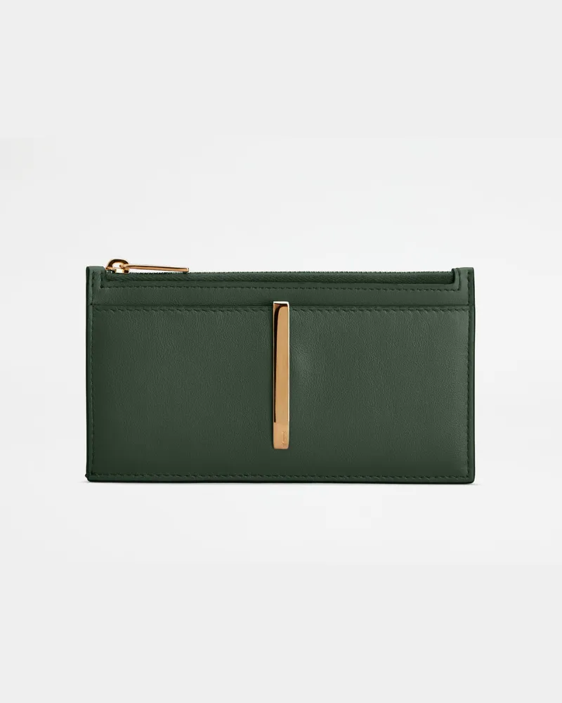 TOD'S Kartenetui aus Leder, GRÜN,  - Wallets Grün