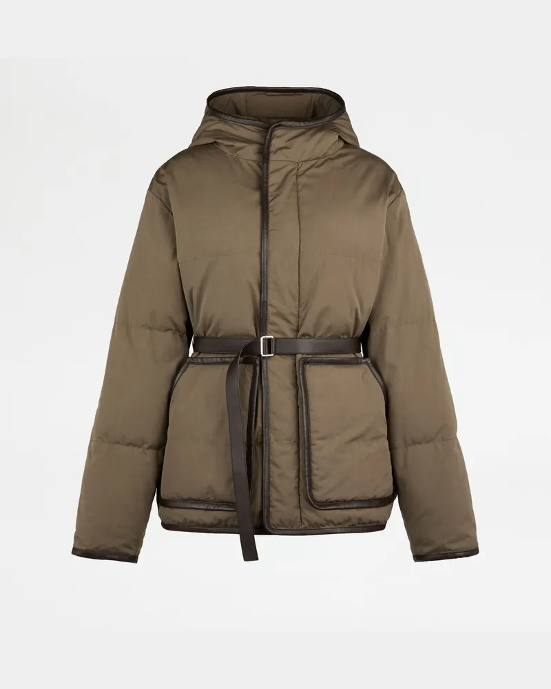 TOD'S Gefütterte Jacke aus einer Seidenmischung, BRAUN Coat / Trench Braun