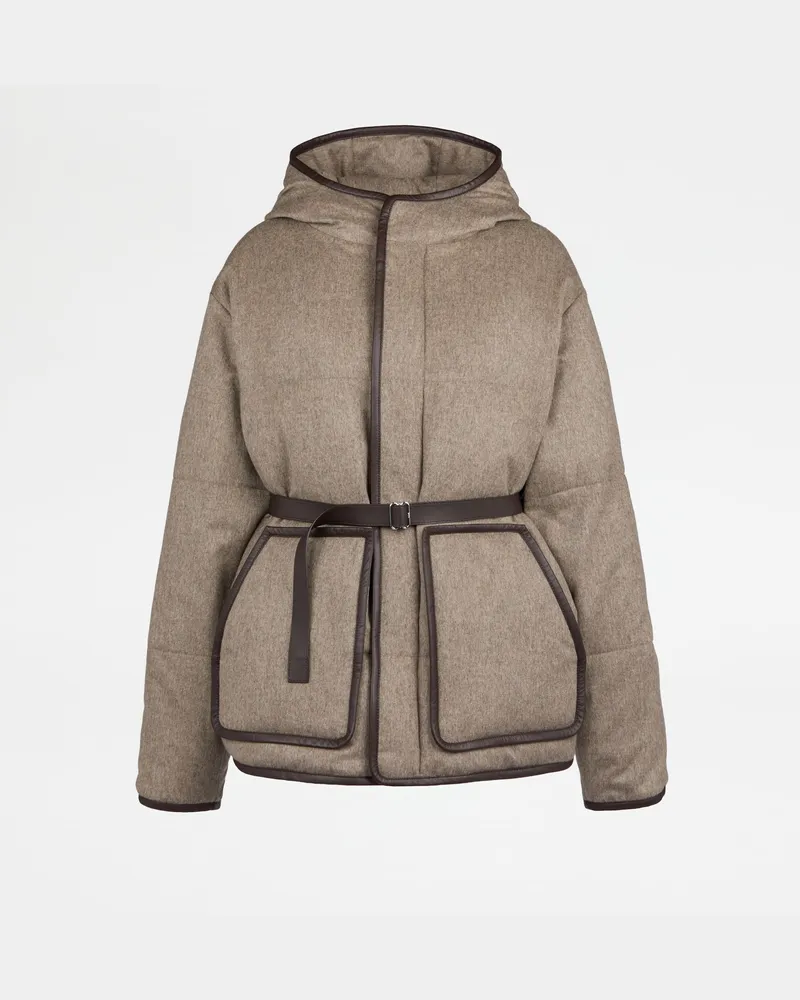 TOD'S Gefütterte Jacke aus einer Kaschmirmischung, BEIGE Coat / Trench Beige