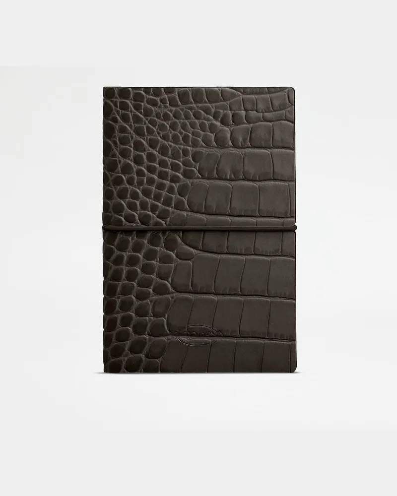 TOD'S Notuzbuch aus Leder Small, BRAUN,  - Wallets Braun