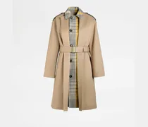 2-in-1-Trenchcoat aus Baumwolle, BEIGE Coat / Trench