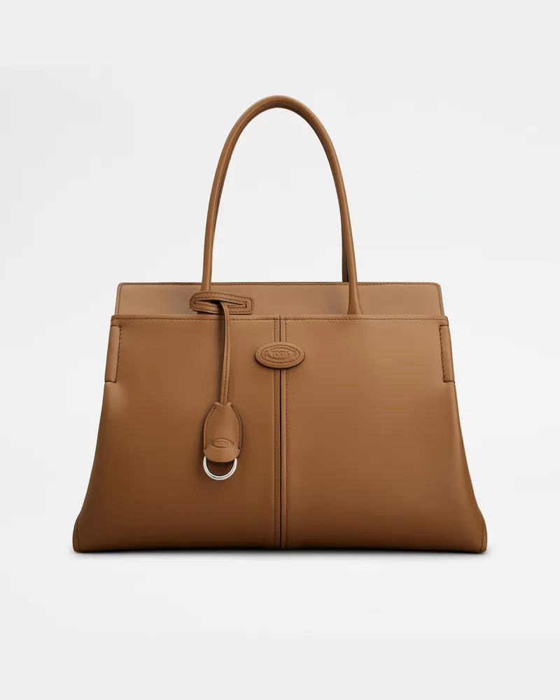 TOD'S Shopper aus Leder Medium, BRAUN,  - Bags Braun