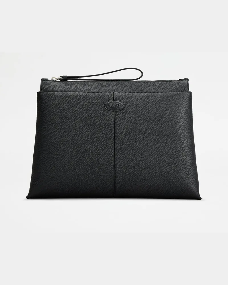 TOD'S Dokumenten-Etui aus Leder Medium, SCHWARZ,  - Bags Schwarz