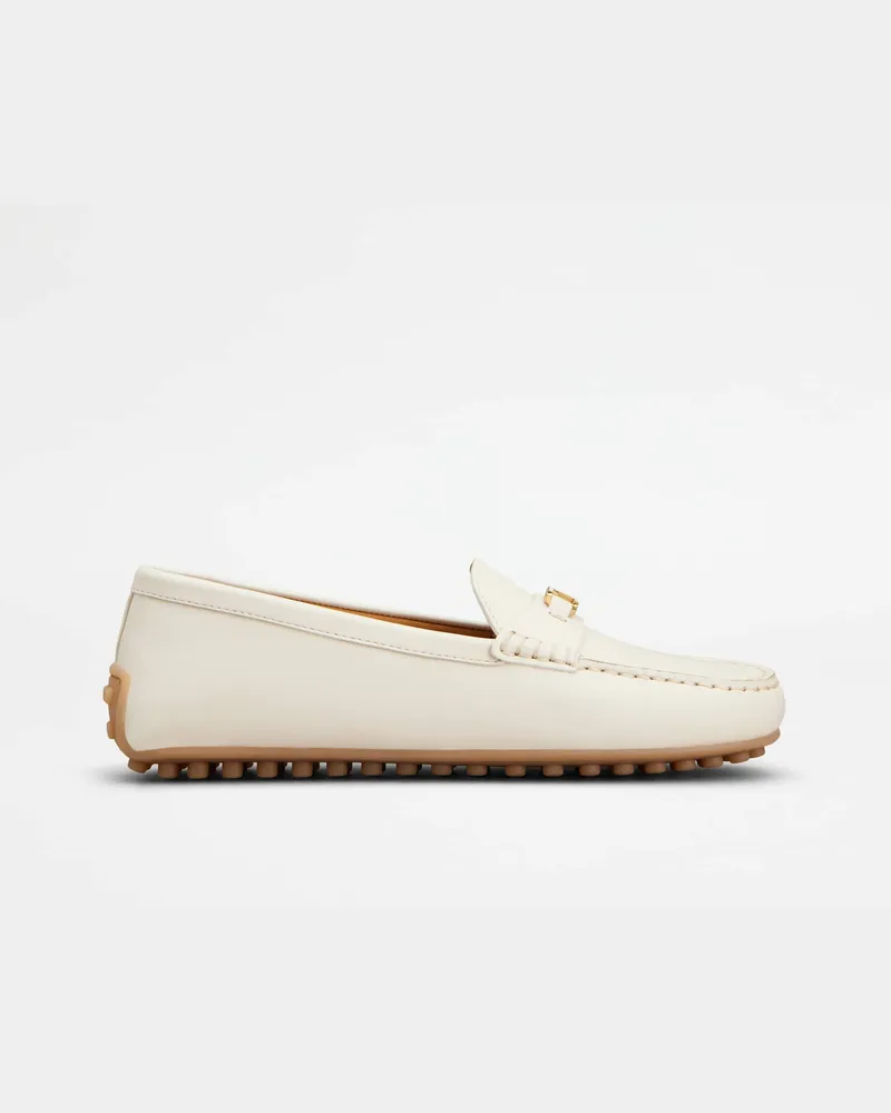 TOD'S Mokassins City Gommino aus Leder, CREME Shoes Creme