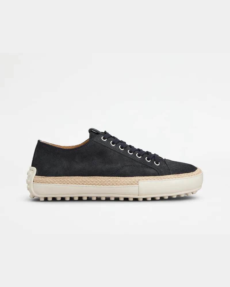 TOD'S Sneakers aus Veloursleder, BLAU Shoes Blau