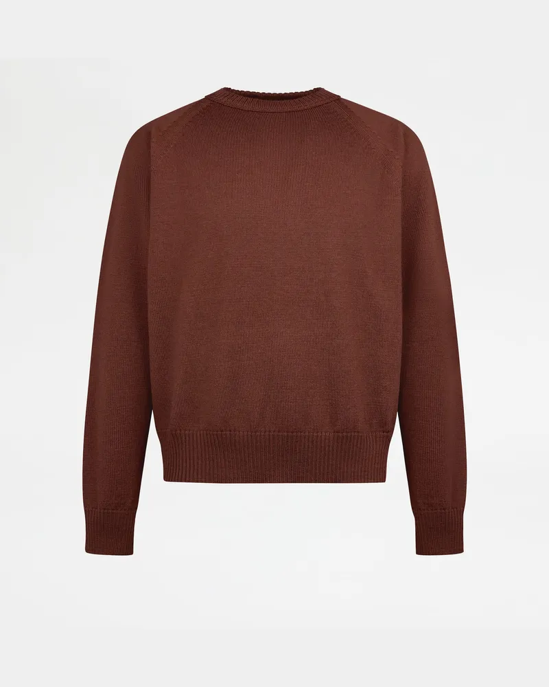 TOD'S Rundhalspullover aus Merinowlle, BEIGE, XX - Knitwear Beige