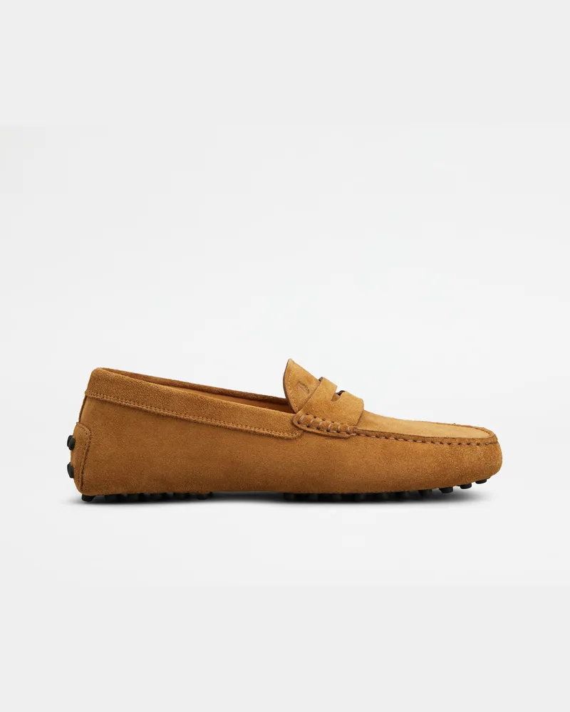 TOD'S Mokassins Gommino aus Veloursleder, BRAUN Shoes Braun