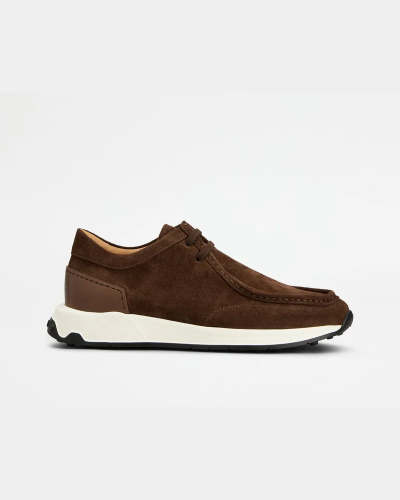 TOD'S Sportliche Loafers aus Veloursleder, BRAUN Shoes Braun