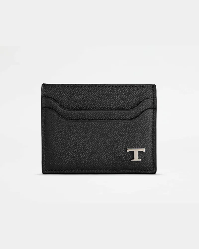 TOD'S Kreditkartenetui aus Leder, SCHWARZ,  - Wallets Schwarz