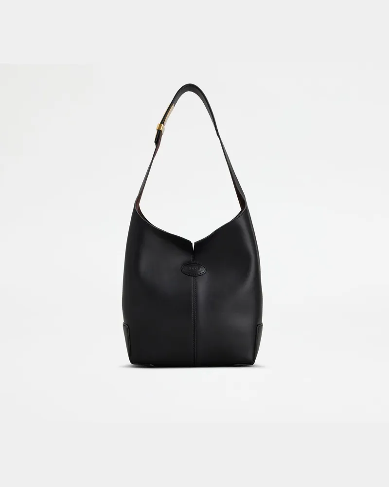 TOD'S Di Bag Folio Schultertasche aus Leder Small, SCHWARZ,  - Bags Schwarz